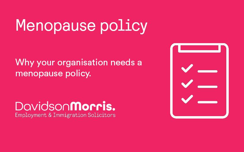 How to Write a Menopause Policy an Employer's Guide Cambridge Network